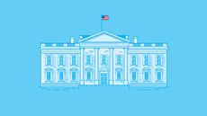 simple rendering of the White House for capital gains tax rate